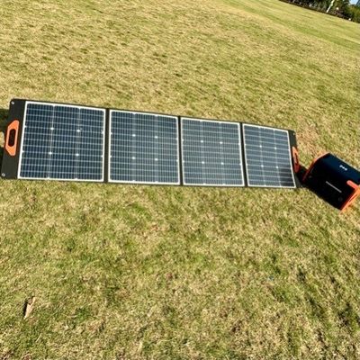 75W*4PCS элементы черные складываемые солнечные панели для наружной зарядки