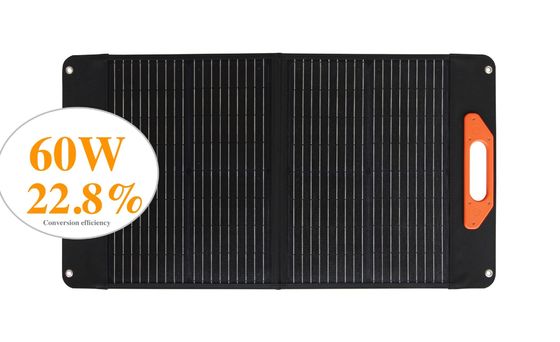 30W*2PCS MSDS складная гибкая солнечная панель UN38.3 Монокристаллическая кремниевая солнечная панель