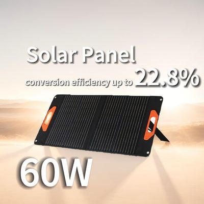 Маленький моно 60W солнечный панель 2,2 кг складной солнечный панель зарядка