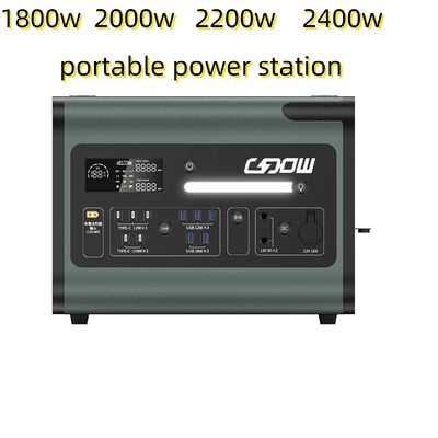 2048wh солнечная электростанция с инверторной панелью и 220V AC выходной портативный источник питания
