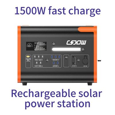 Портативная солнечная электростанция 2200W LiFePO4 генератор батарей для семьи и чрезвычайных ситуаций