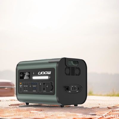 LiFePO4 Battery Camping/Home/Экстренная электростанция 12.2000 Вт Восстановляемый солнечный генератор Переносное мобильное энергоснабжение