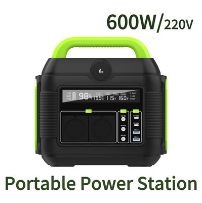 Перерабатываемый 500W Power Bank 600W Наружная портативная литийная станция для приключенческого кемпинга