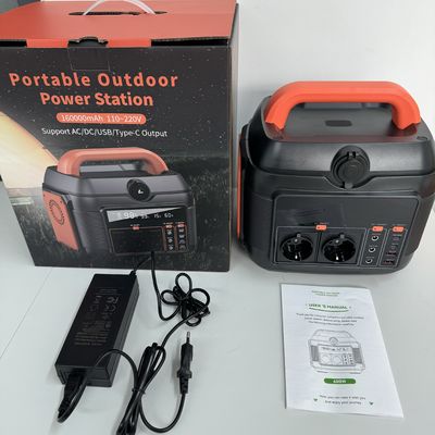 110V 220V аварийный лагерь 576wh портативная солнечная мобильная электростанция 600W