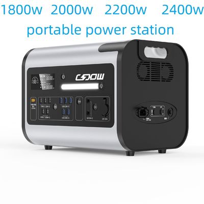 Чистая синусовая волна LiFePO4 220V Бытовая мобильная электростанция на открытом воздухе 2200W Хранение энергии