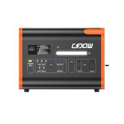 1800W 2000W 2200W портативная электростанция 2kw с литийным аккумулятором LiFePO4 AT22 Черный