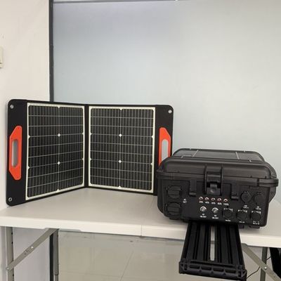 3000 Вт портативная солнечная электростанция с высокой мощностью и большой мощностью в черном цвете