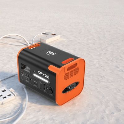 Высокопроизводительная портативная электростанция с аккумулятором LiFePO4 и двойной быстрой зарядкой 2200 Вт