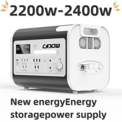 2200W 2400W Литийная батарея перезаряжаемая солнечная электростанция с быстрой скоростью зарядки
