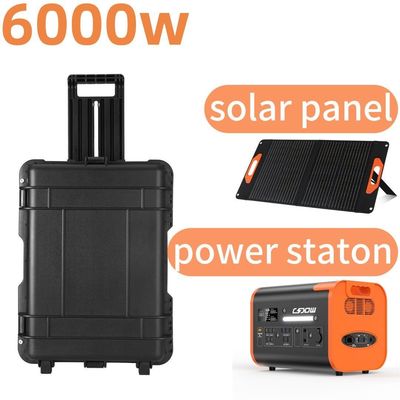 110V 220V Склад высокой мощности 6000W Наружная мобильная электростанция для чрезвычайных ситуаций