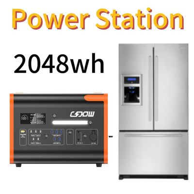 2048wh 2200W портативная солнечная электростанция с инвертором синусовой волны