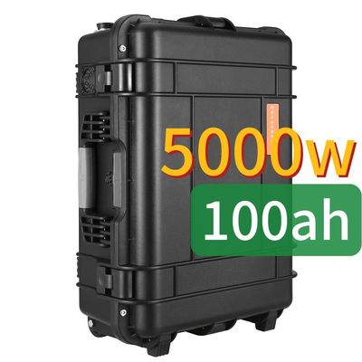 АБС Сплавная оболочка Материал 5000W100ah Большая емкость Литийная батарея Солнечная электростанция