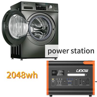 2000W/2200W/2048wh Портативная электростанция для хранения энергии для кемпинга с инвертором синусовой волны