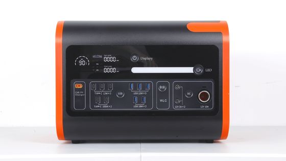 2200W40ah Беспроводная зарядка Солнечная электростанция для хранения энергии в горячем оранжевом цвете с черным