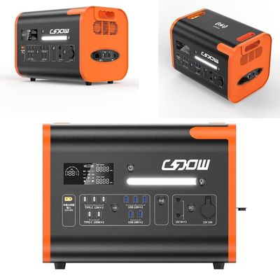 LiFePO4 Энергия 2200W/2400W Солнечный генератор портативная электростанция Продолжительность жизни 2000 раз