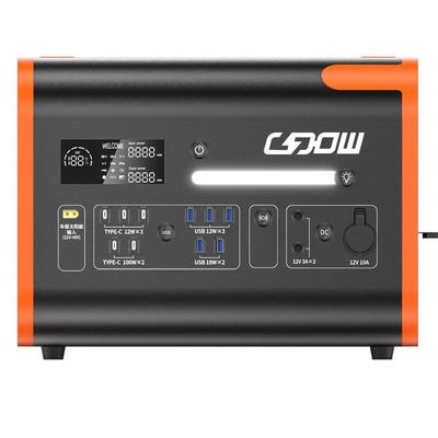 220V/40ah/2200W Солнечная энергия Портативная наружная электростанция для хранения энергии с быстрой зарядкой 1500W литийная батарея