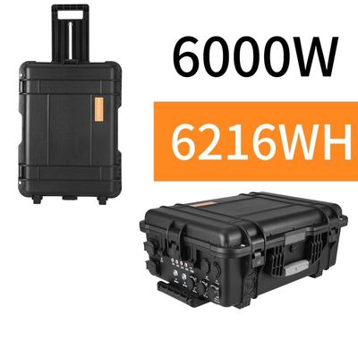 ODM/OEM ABS Сплавная оболочка Материал 6000W/6216wh LiFePO4 Солнечный генератор для дома на улице
