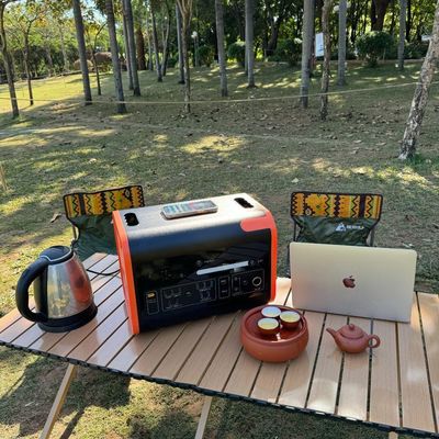 40ah/2200W/2048wh Горячая оранжевая бытовая портативная электростанция для хранения энергии на открытом воздухе