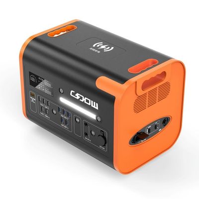 40ah Солнечный генератор Включатель питания 2200W портативный кемпинг Солнечная электростанция Оранжевый Черный