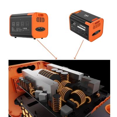40ah Солнечный генератор Включатель питания 2200W портативный кемпинг Солнечная электростанция Оранжевый Черный