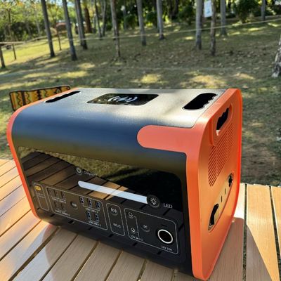 40ah Солнечный генератор Включатель питания 2200W портативный кемпинг Солнечная электростанция Оранжевый Черный