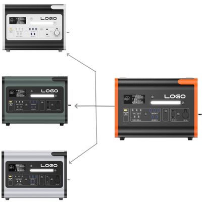 Портативная электростанция LiFePO4 40ah/2200W/2400W для зарядки с несколькими сценами и аварийных ситуаций