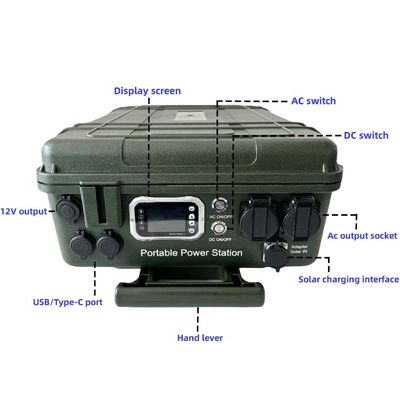 RV Солнечная зарядка высокой мощности 6000W/6048wh электростанция с ABS средней рамы