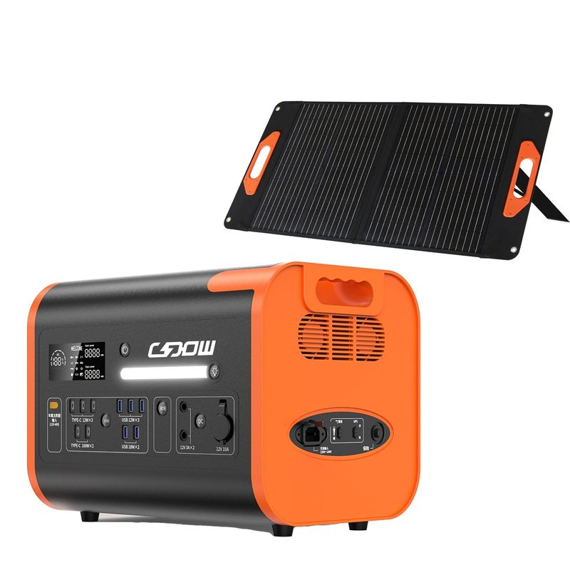 Солнечный генератор 2200W источник питания портативная электростанция с инвертором синусовой волны