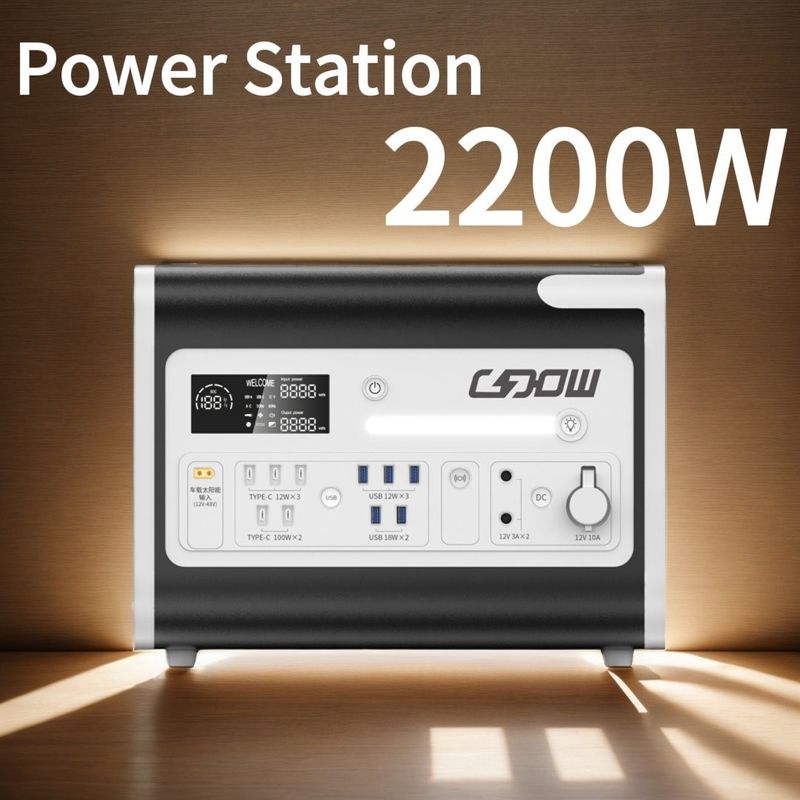 2000W 2200W Черный тихий тип бензиновый генератор электростанция Энергобанк для кемпинга