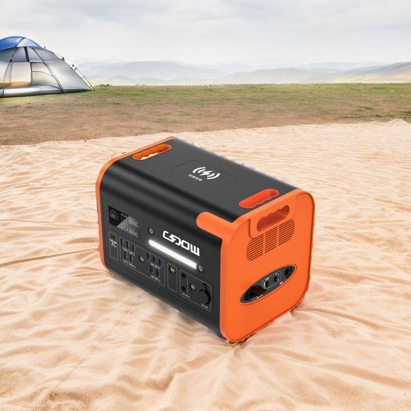Черный с оранжевым 2200W/2048wh Энергохранилище Электроснабжение Литий LiFePO4 Аккумулятор портативный генератор Мобильная солнечная электростанция