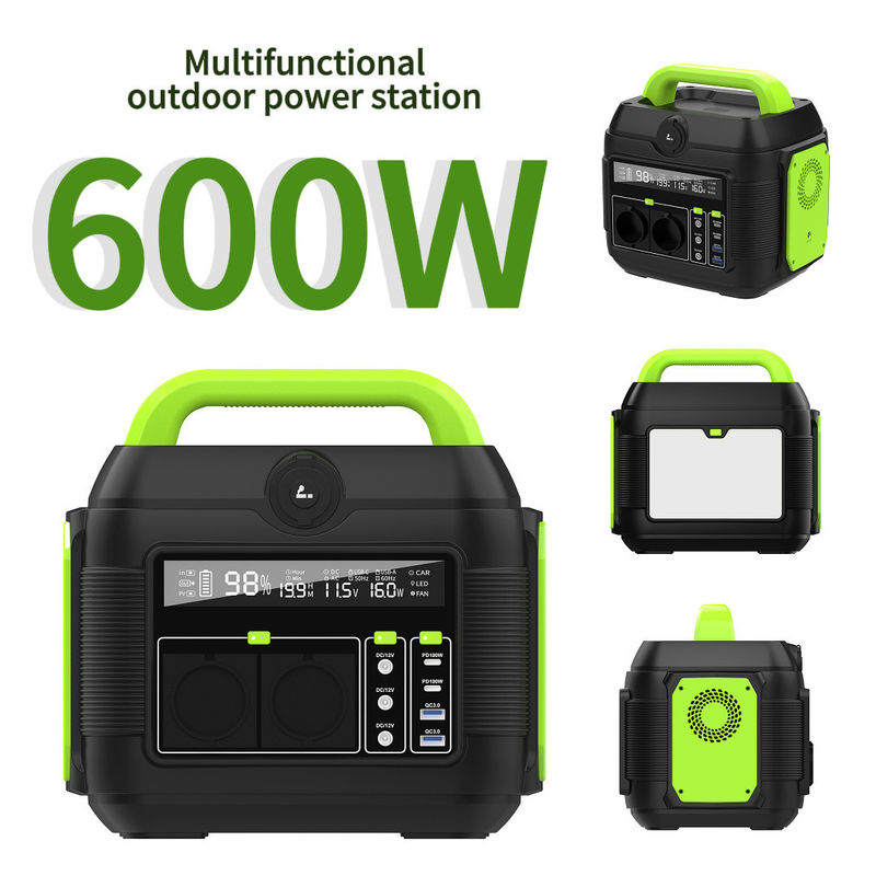 Портативная электростанция 600W 561wh Литийная батарея для кемпинга на рынке Северной Америки