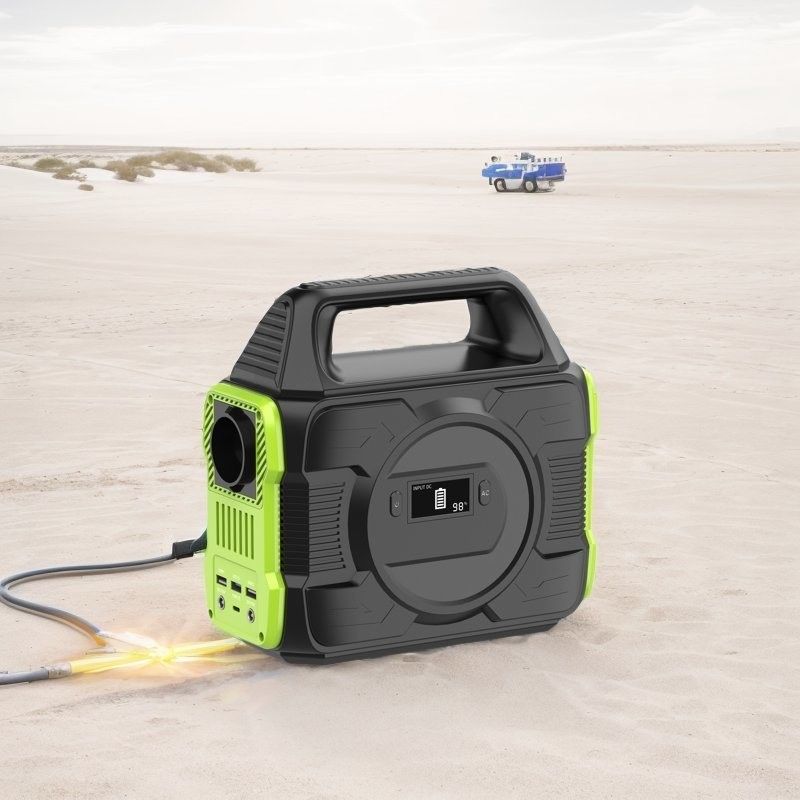 Мобильная электростанция 300W/600W для кемпинга с многофункциональным выходом и быстрой зарядкой QC3.0