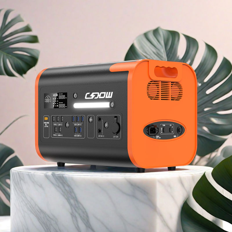 Большая мощность 2200W 2048wh Наружная солнечная портативная электростанция для аварийного кемпинга