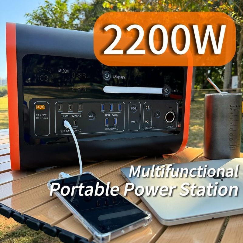 25 кг LiFePO4 2200W 2500W 2000W портативная электростанция для наружного хранения энергии в чрезвычайных ситуациях