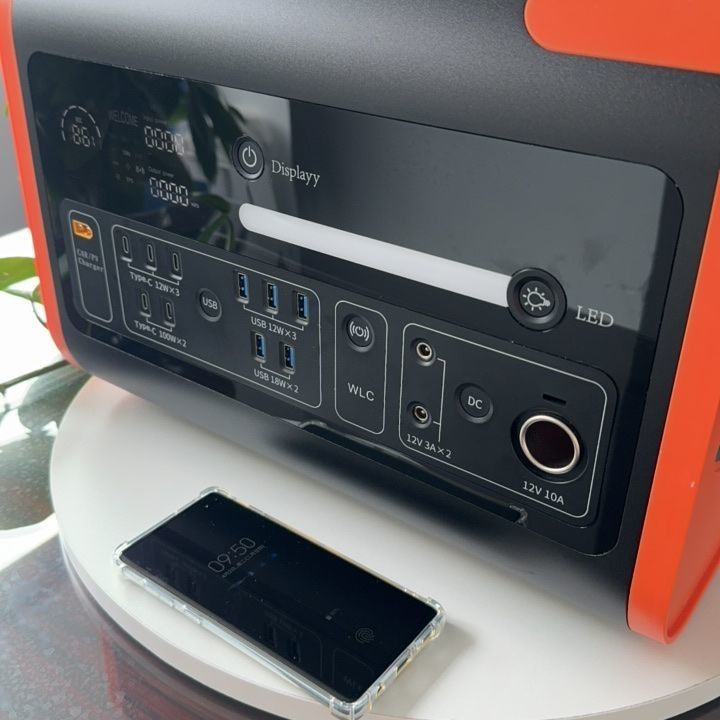 2200W портативная электростанция для светодиодного освещения дисплея ленты и батареи