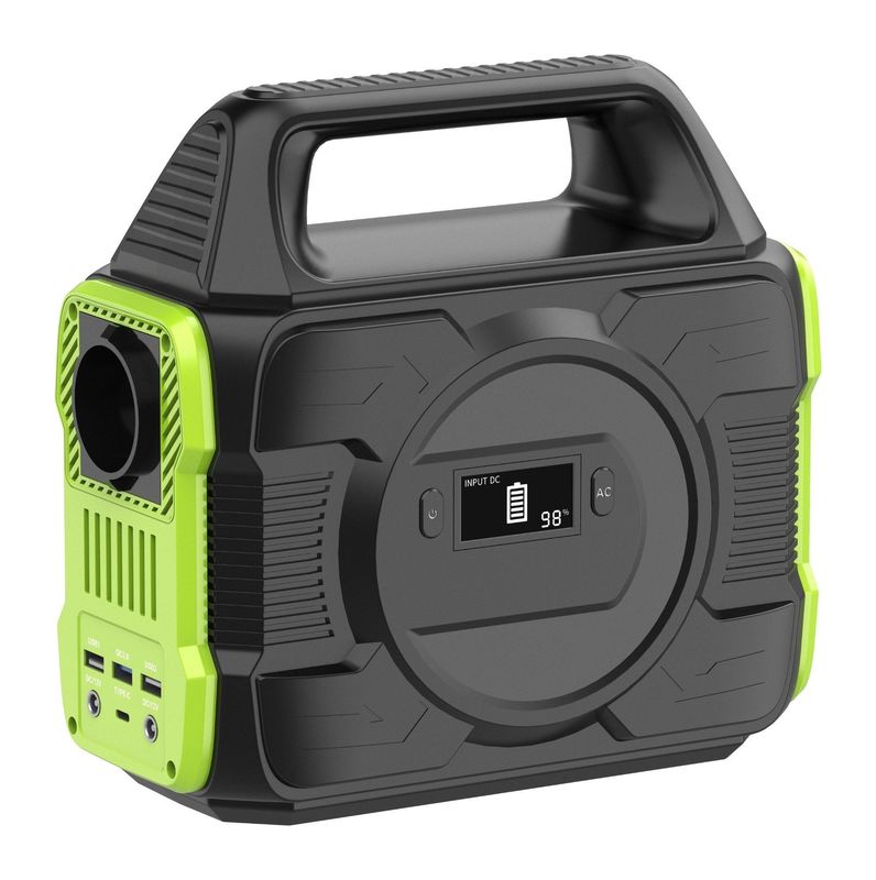 EU AC Socket Rechargeable Mini Lithium Battery Power Generator 300W/600W для дома/на улице/на похоронах/в чрезвычайных ситуациях