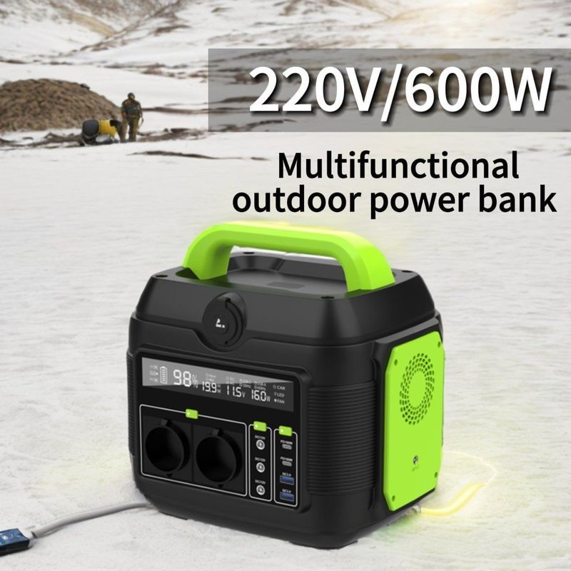 S6 220V 600W Малый питьевой солнечный генератор Литийная электростанция с складной ручкой