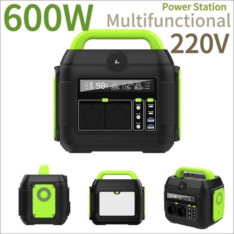 Настраиваемая 300W 500W 600W 1200W 2200W портативная электростанция для деятельности на открытом воздухе