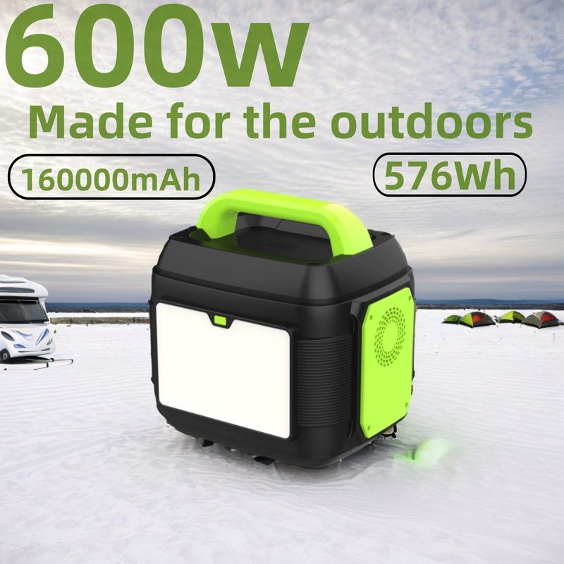 Профессиональный портативный солнечный генератор 600W 576Wh / 14.4V / 40Ah / 160000mAh с MPPT