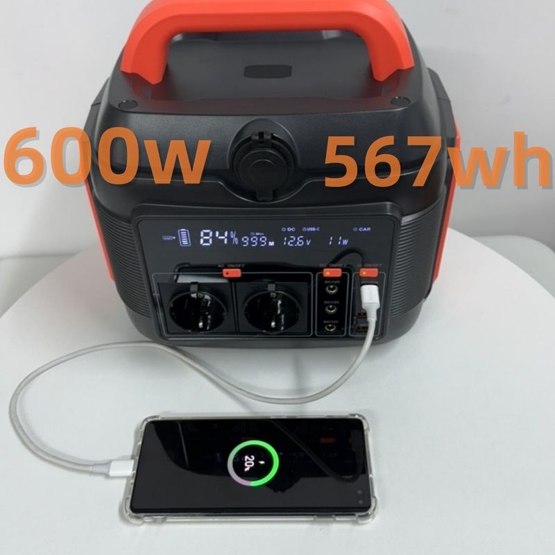 Простая и безопасная бортовая электростанция 600W288wh солнечный генератор с разъемом