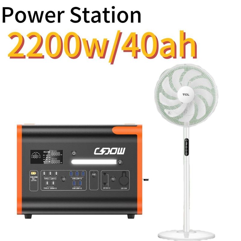 2048wh 2200W портативная солнечная электростанция с инвертором синусовой волны