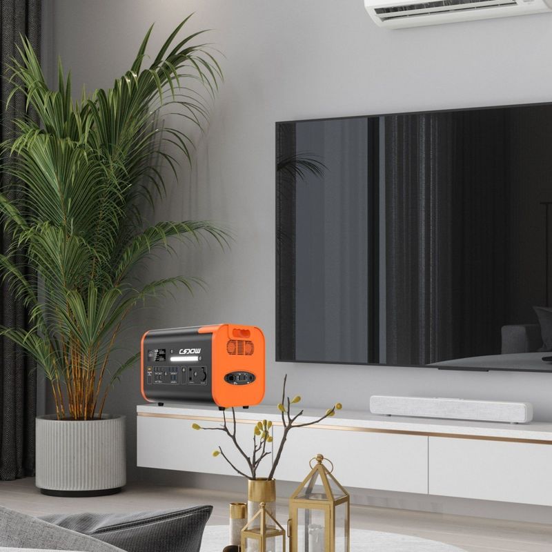 Аварийная электростанция с солнечной панелью все в одном 2200W/2400W Большая емкость для наружного использования