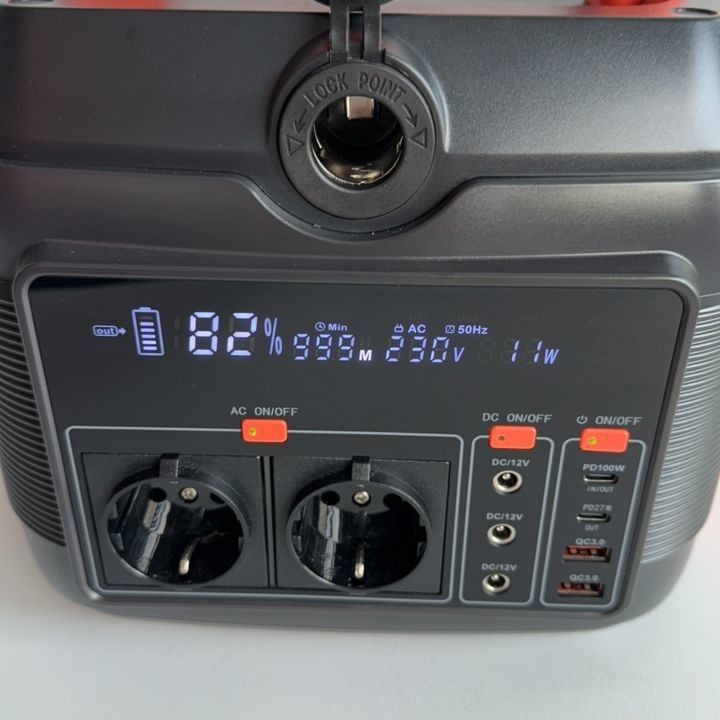 Выход переменного тока 220V 50Hz/110V 60Hz портативная электростанция 600W для мобильных чрезвычайных ситуаций