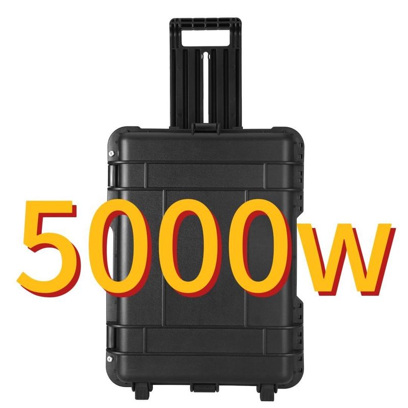 Зарядка автомобиля 5000 Вт / 100 ч Большая емкость литийная батарея Солнечная электростанция для наружных помещений