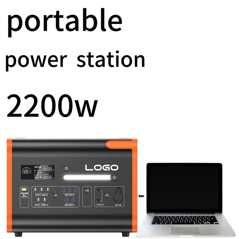 2200W110/220V Оранжевый с черным Тихий наружной домашней аварийной электростанции и долговечный