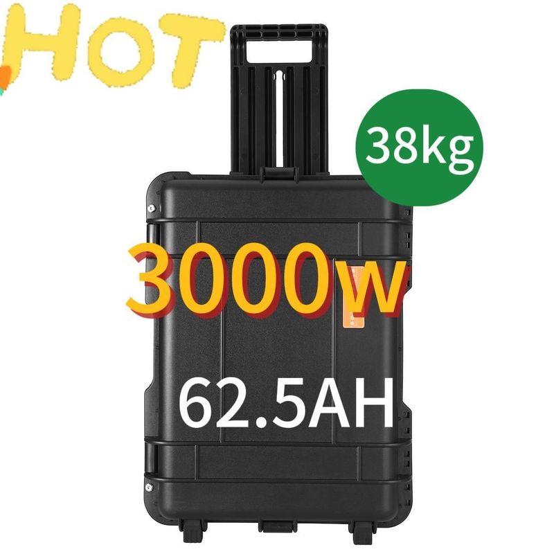 Чистая синусная волна 3000W/3000wh Мобильное энергоснабжение для портативной электростанции БПЛА