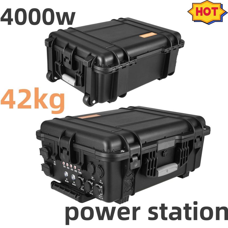4000W/80ah Чистая положительная волна Кампинг Солнечная портативная зарядная электростанция LiFePO4