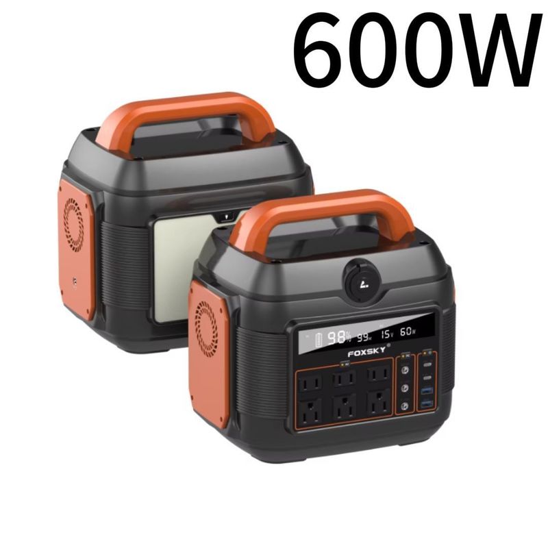 2024 Горячая портативная электростанция 600W/7000W для путешествий на открытом воздухе и семейных чрезвычайных ситуаций