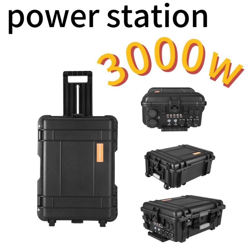 Путешествие 3000W/220V/110V/UPS Чистый синус LiFePO4 резервная батарея Кампинговая портативная электростанция