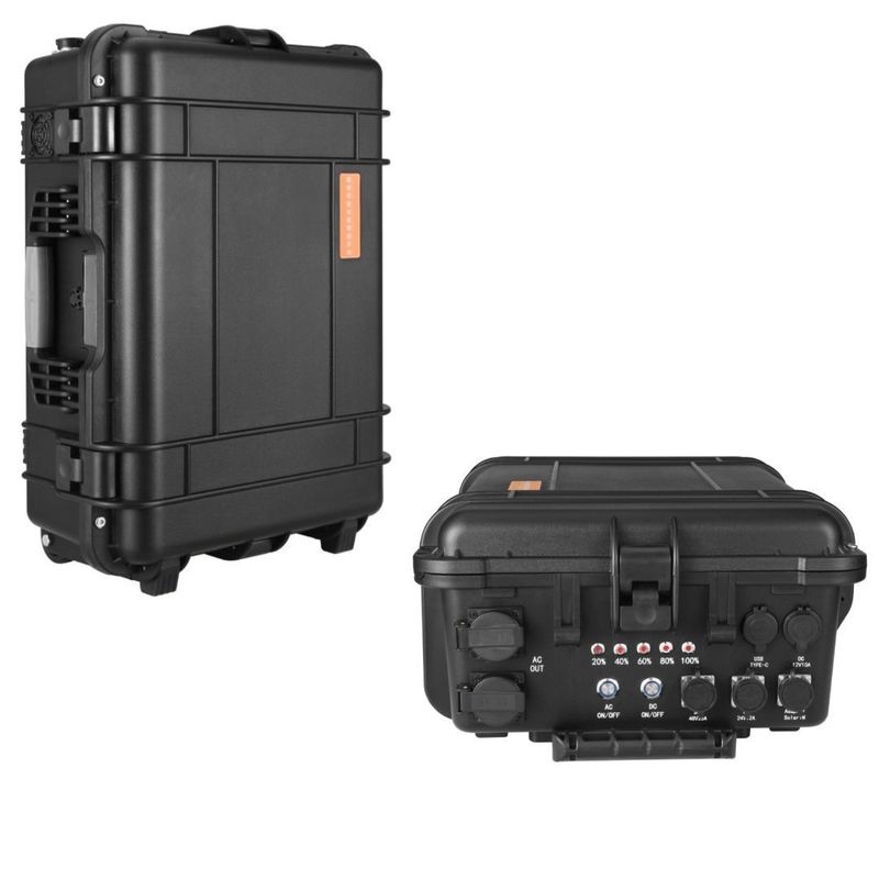 Портативная электростанция 110V/220V/3000W/4000W/5000W Черная литийная батарея Чрезвычайная ситуация CE.Un38.3